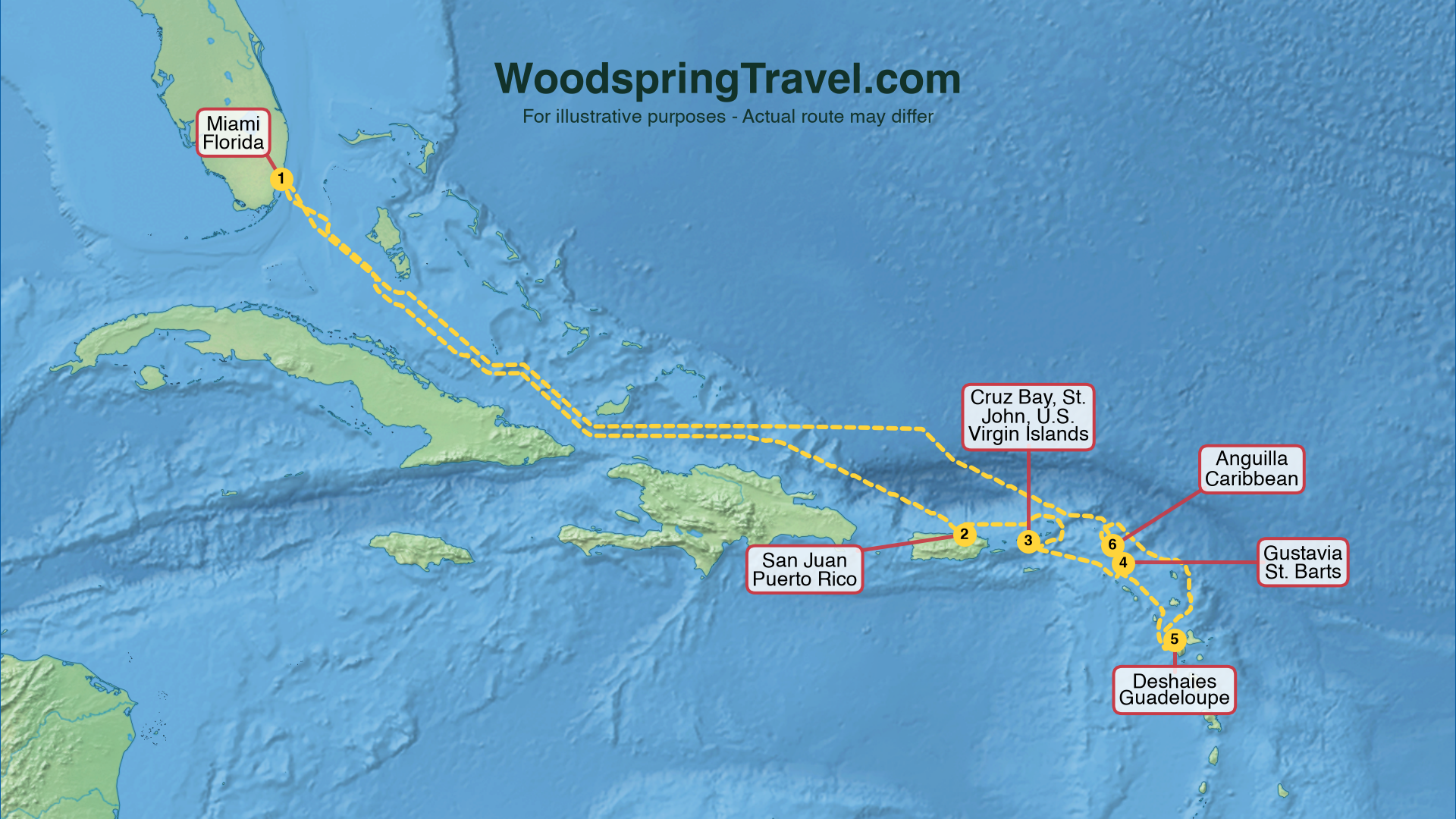 Route Illustration - Actual route may differ