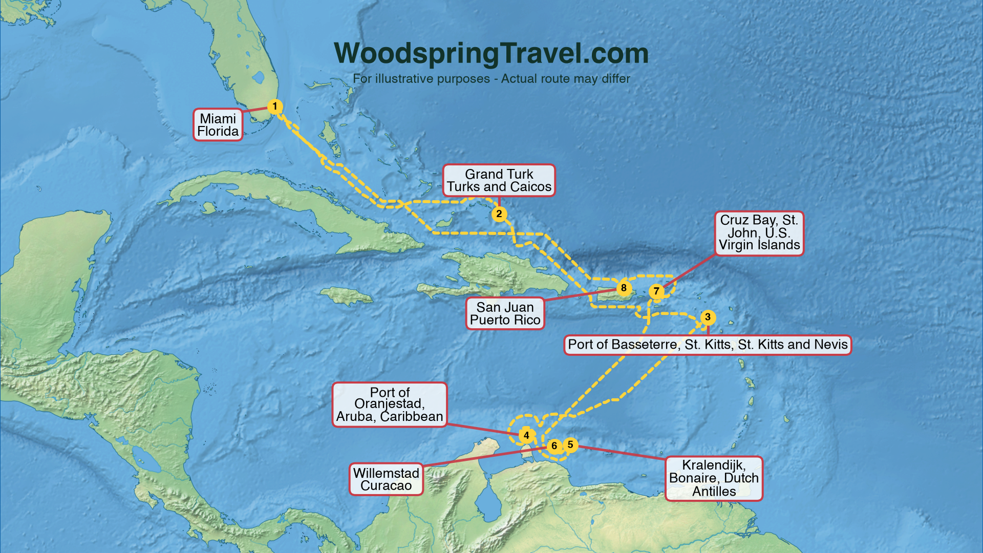 Route Illustration - Actual route may differ