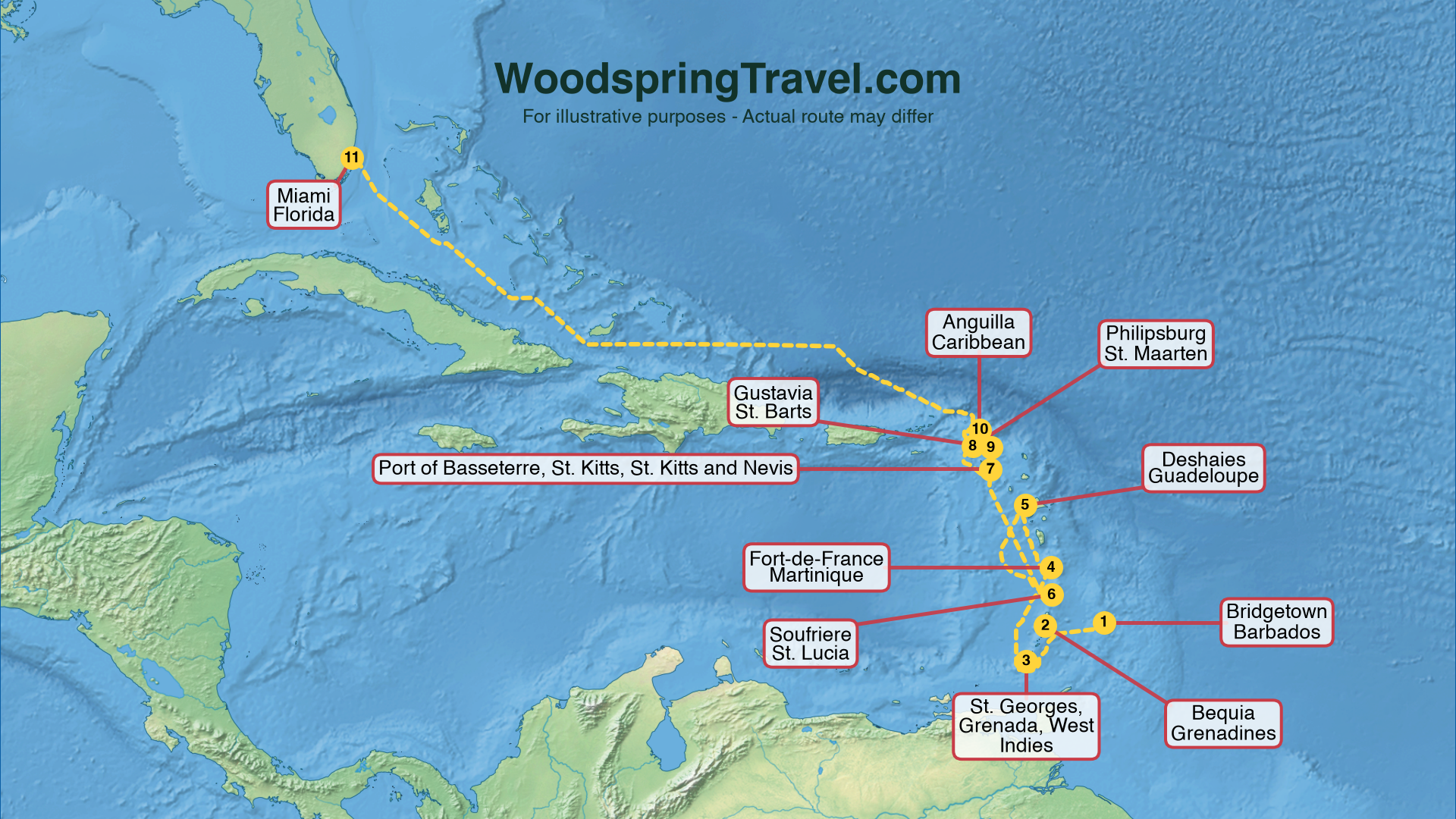Route Illustration - Actual route may differ