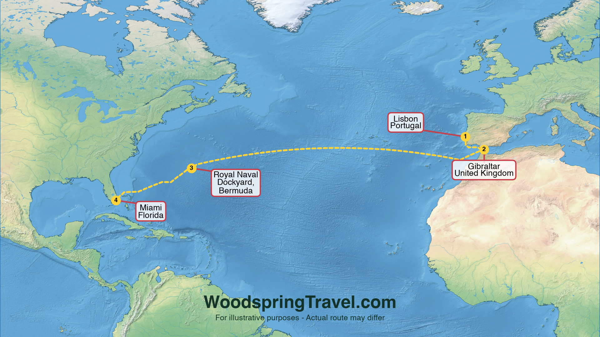 Route Illustration - Actual route may differ