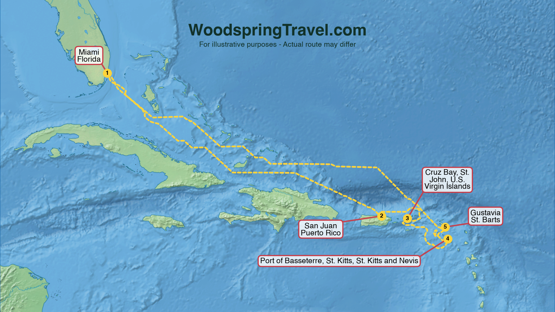Route Illustration - Actual route may differ