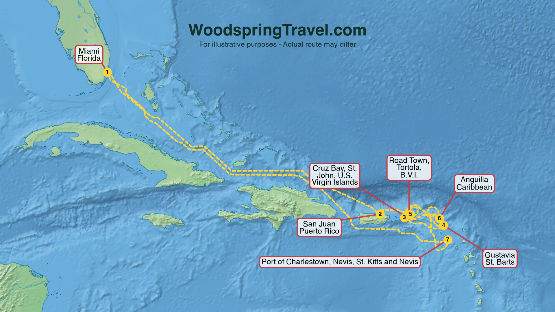Route Illustration - Actual route may differ