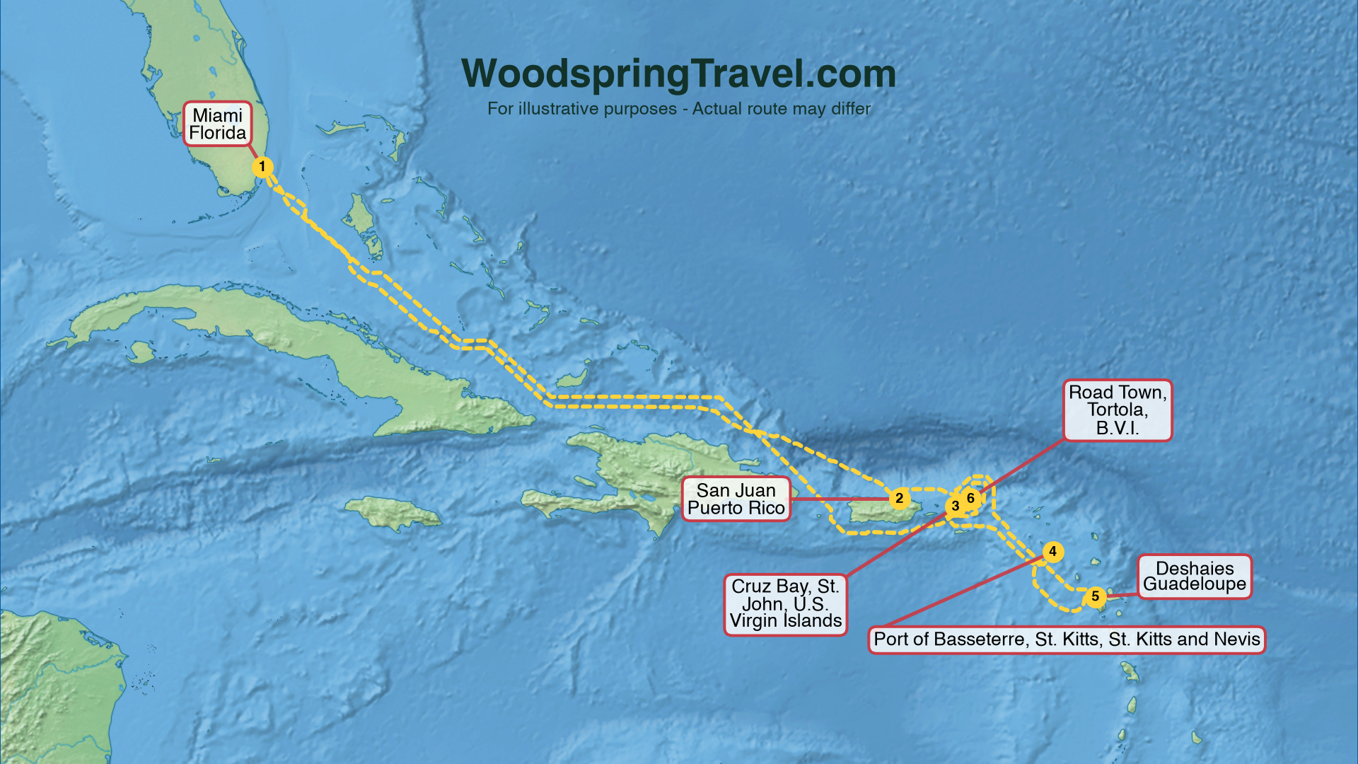 Route Illustration - Actual route may differ