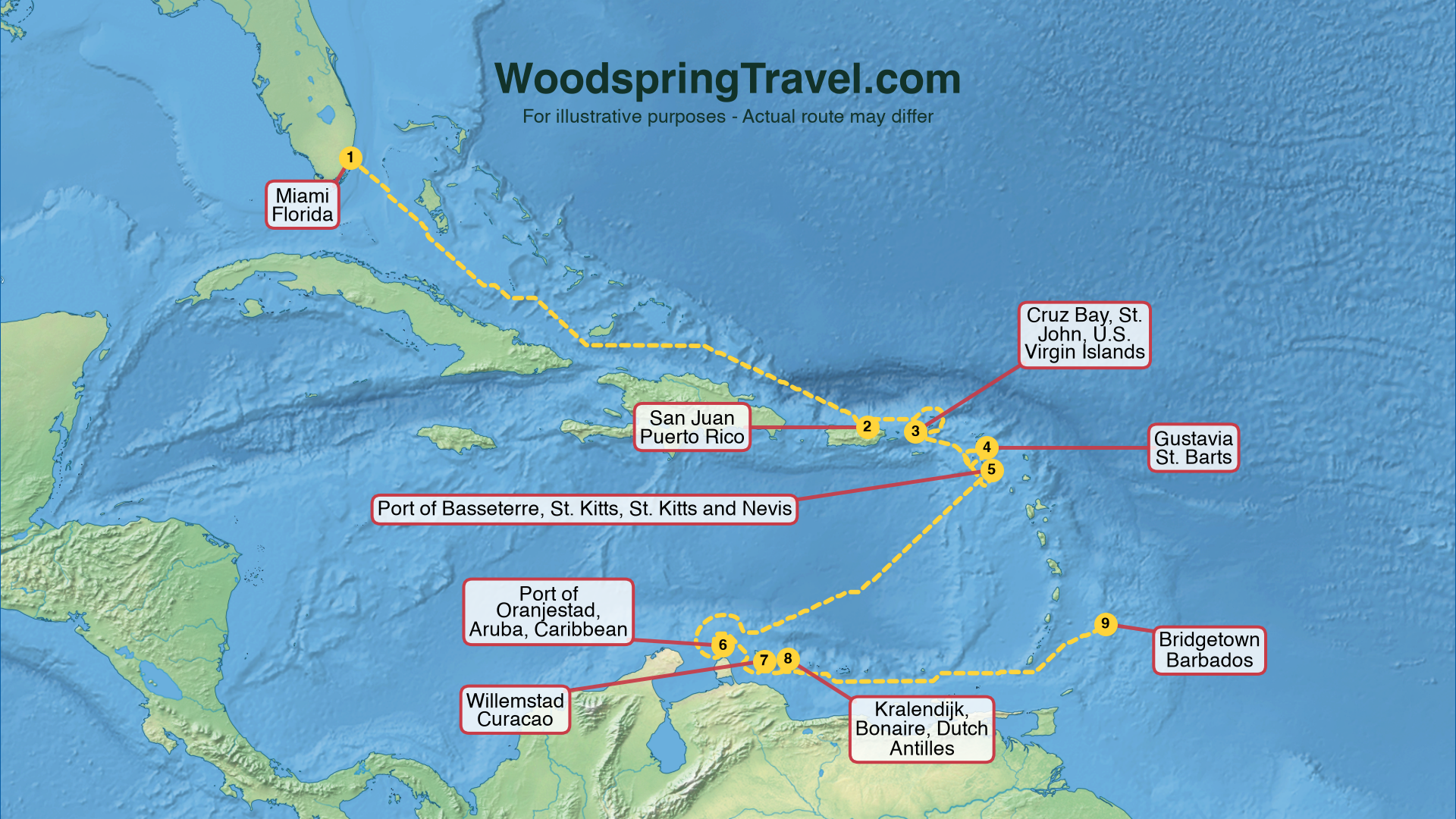 Route Illustration - Actual route may differ
