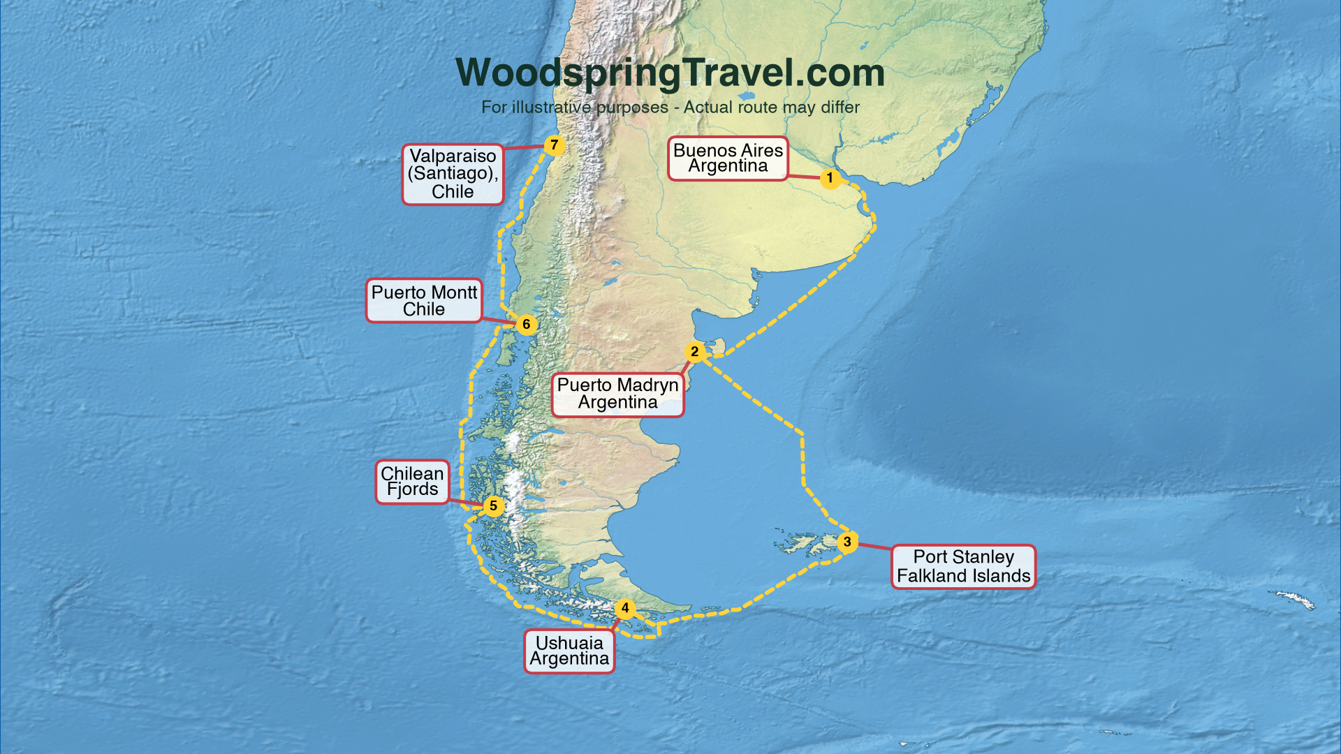 Route Illustration - Actual route may differ