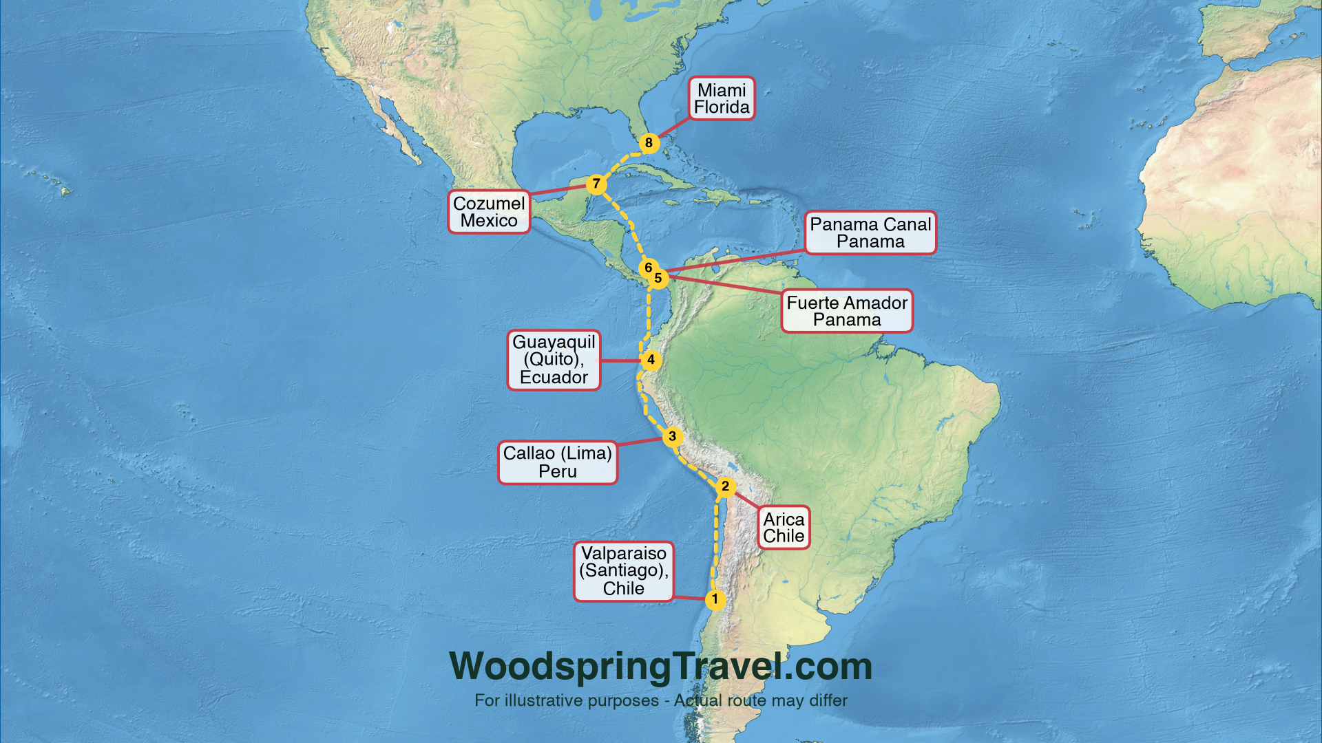 Route Illustration - Actual route may differ