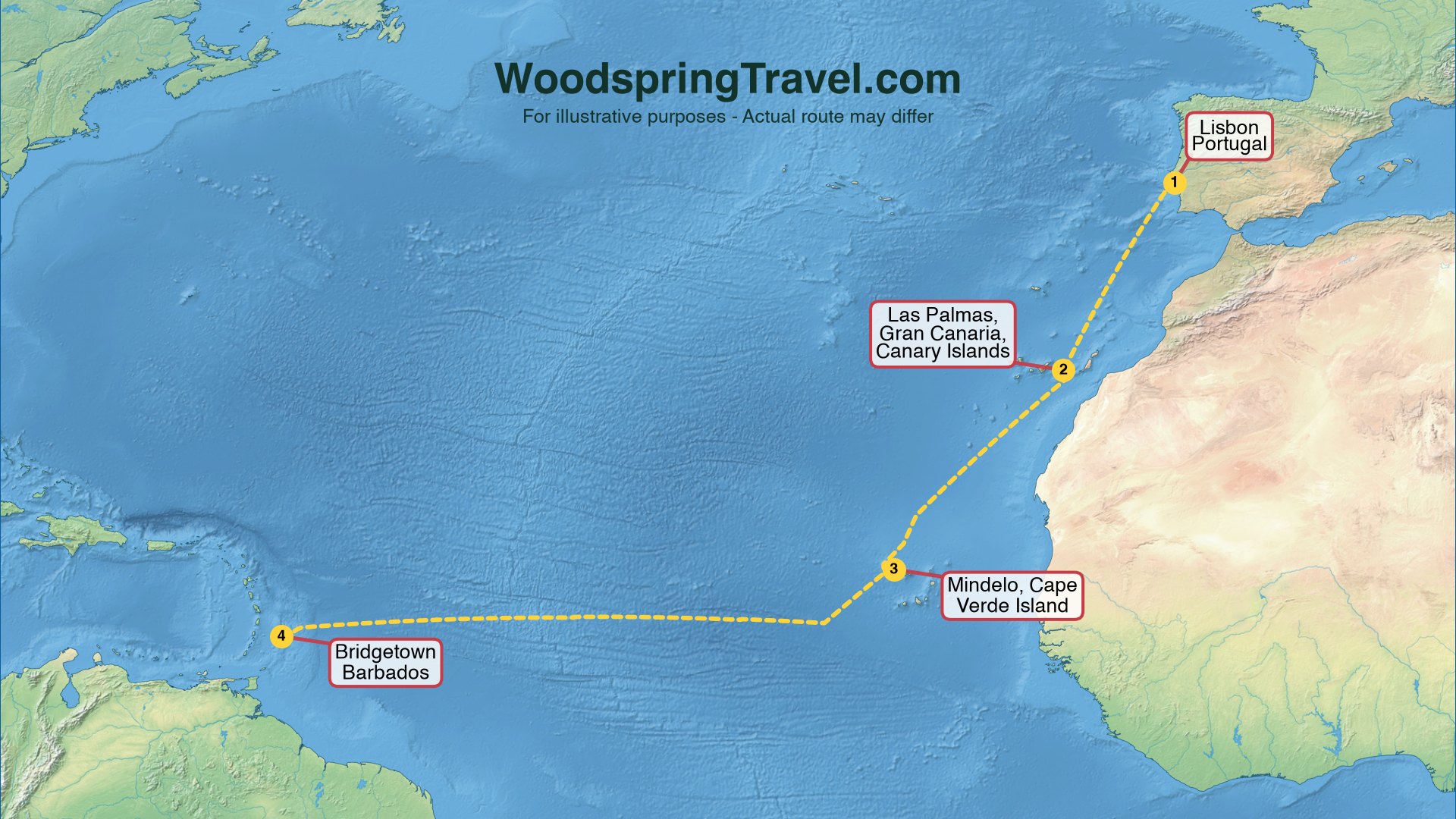 Route Illustration - Actual route may differ