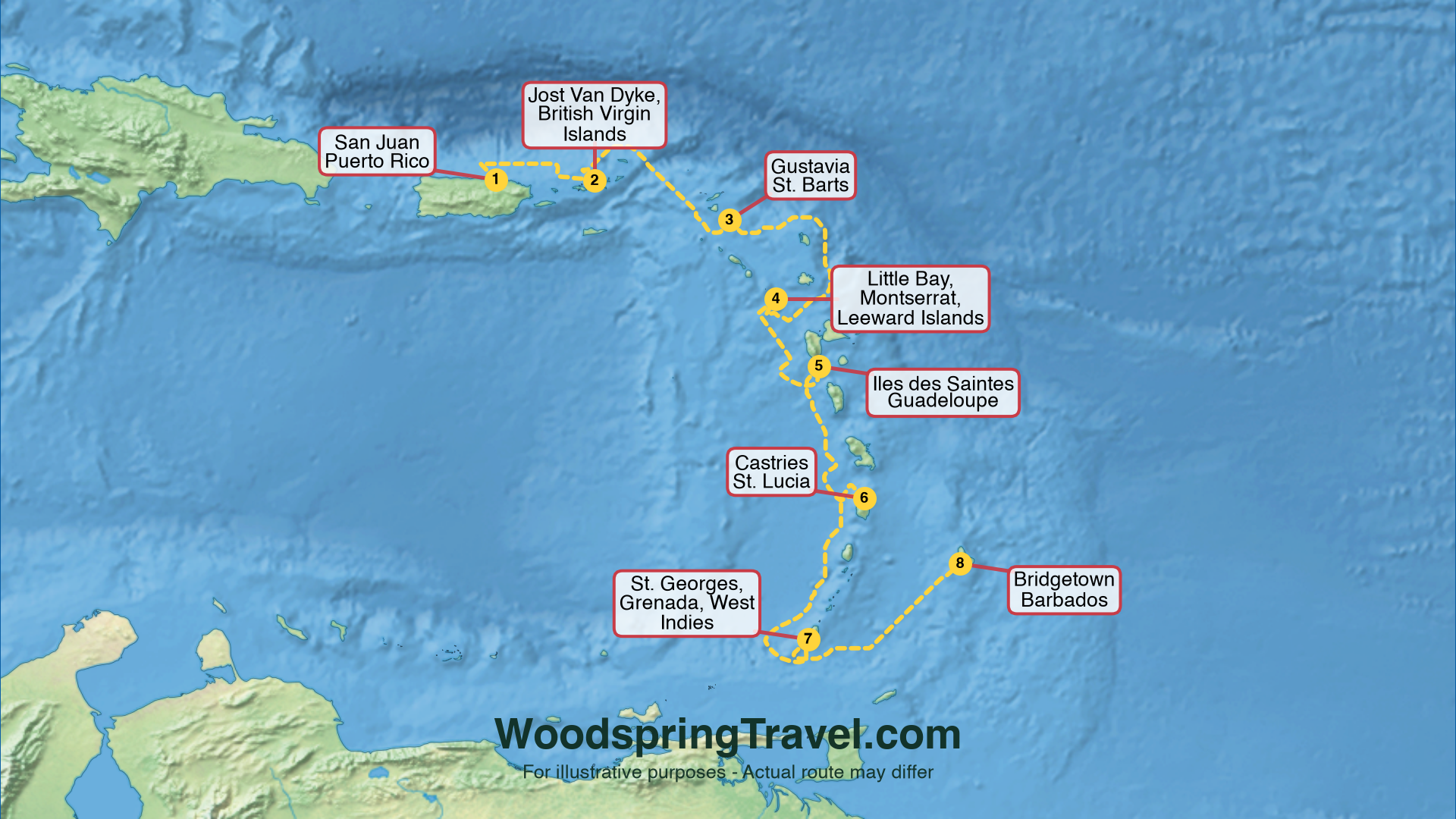 Route Illustration - Actual route may differ