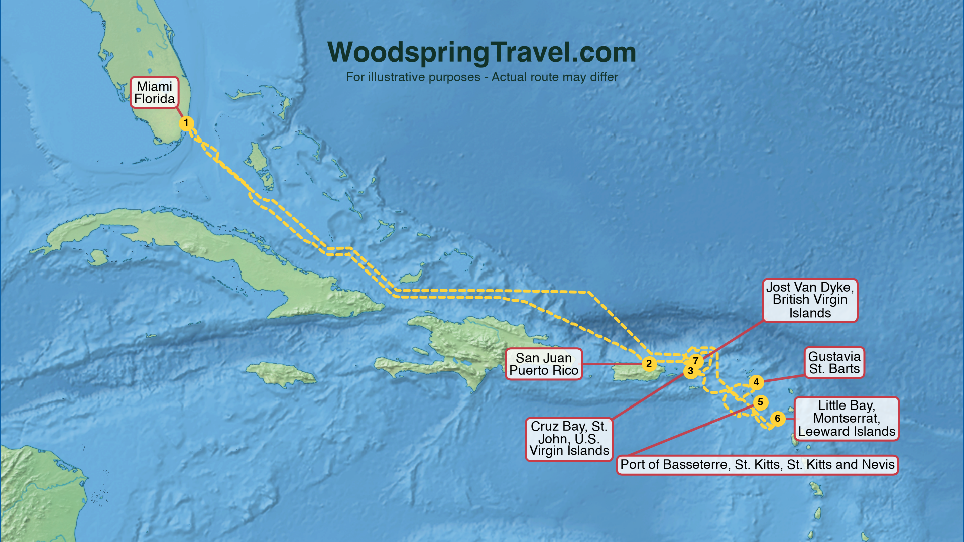 Route Illustration - Actual route may differ