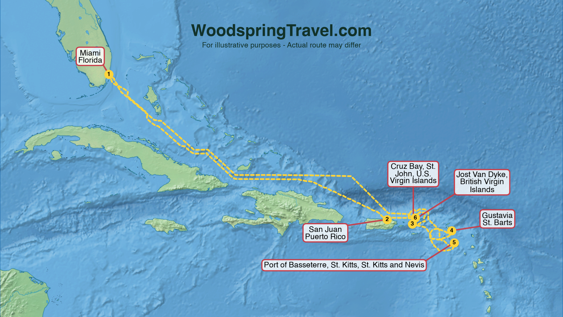 Route Illustration - Actual route may differ