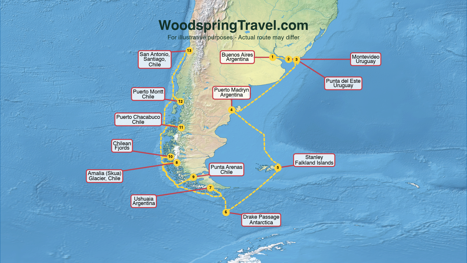 Route Illustration - Actual route may differ