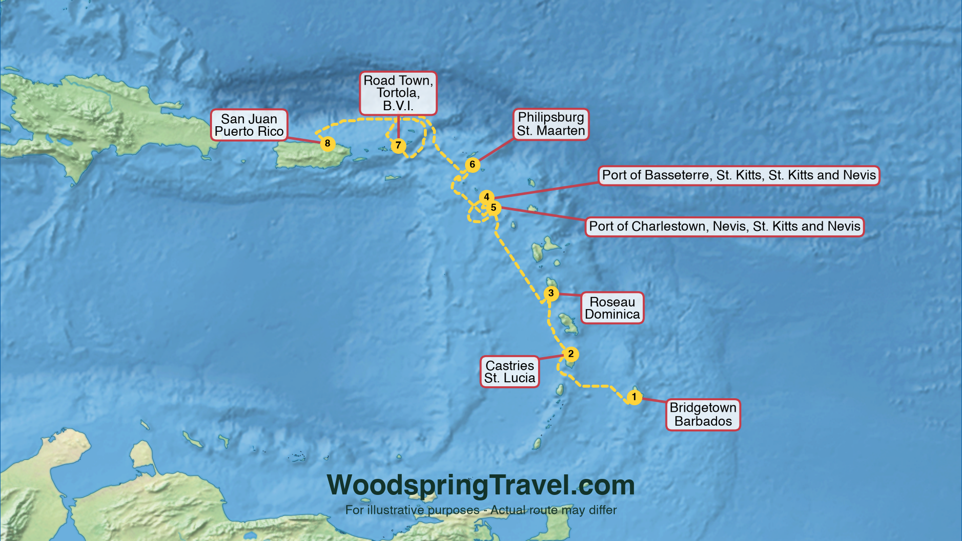 Route Illustration - Actual route may differ