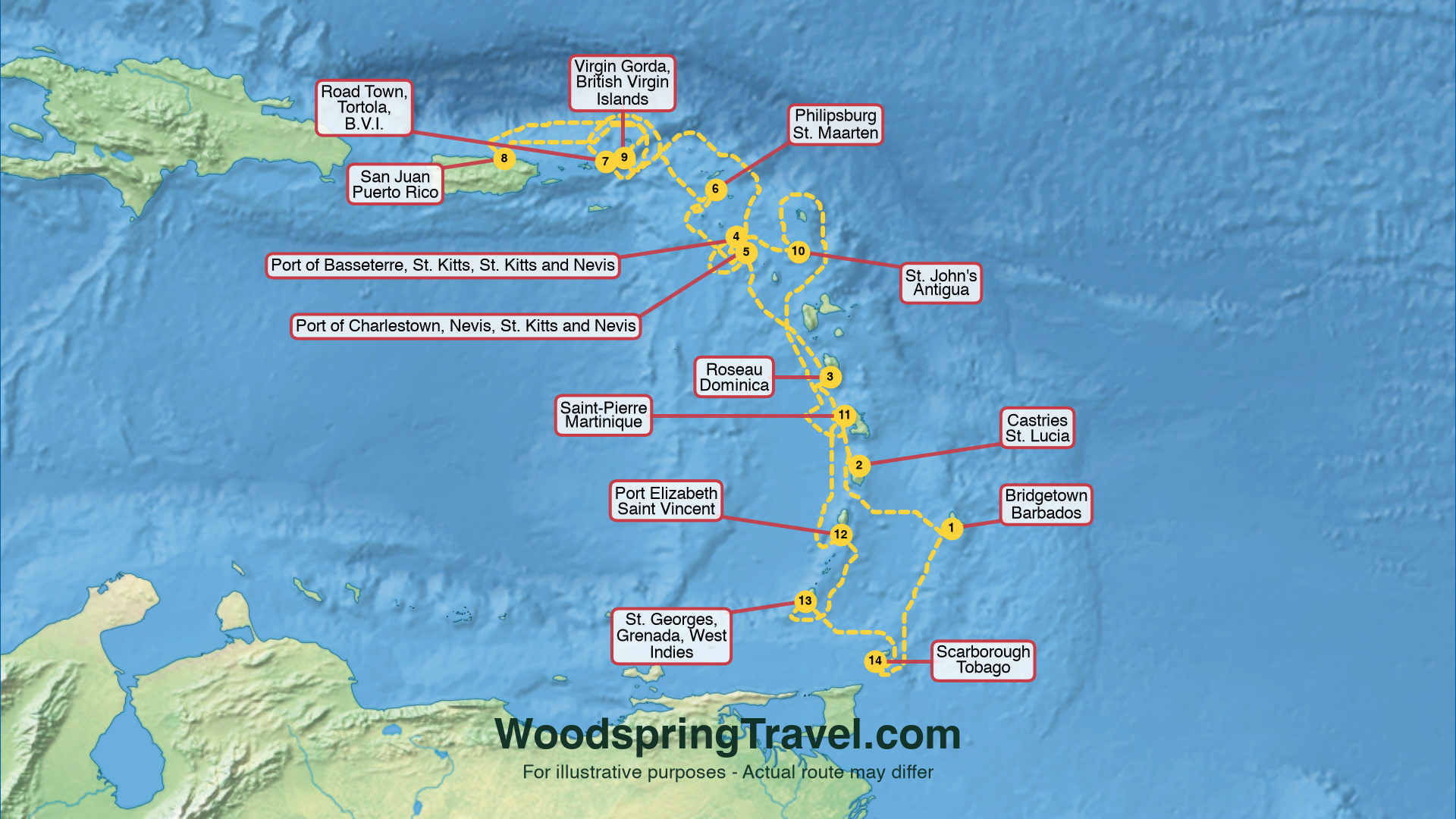 Route Illustration - Actual route may differ
