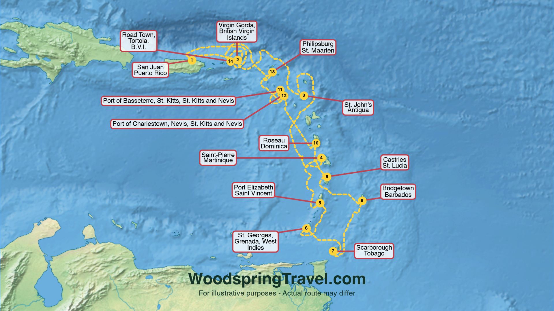 Route Illustration - Actual route may differ