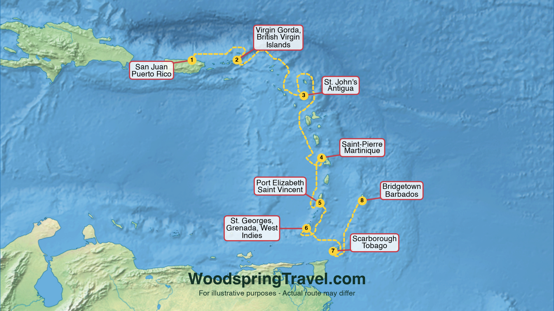 Route Illustration - Actual route may differ
