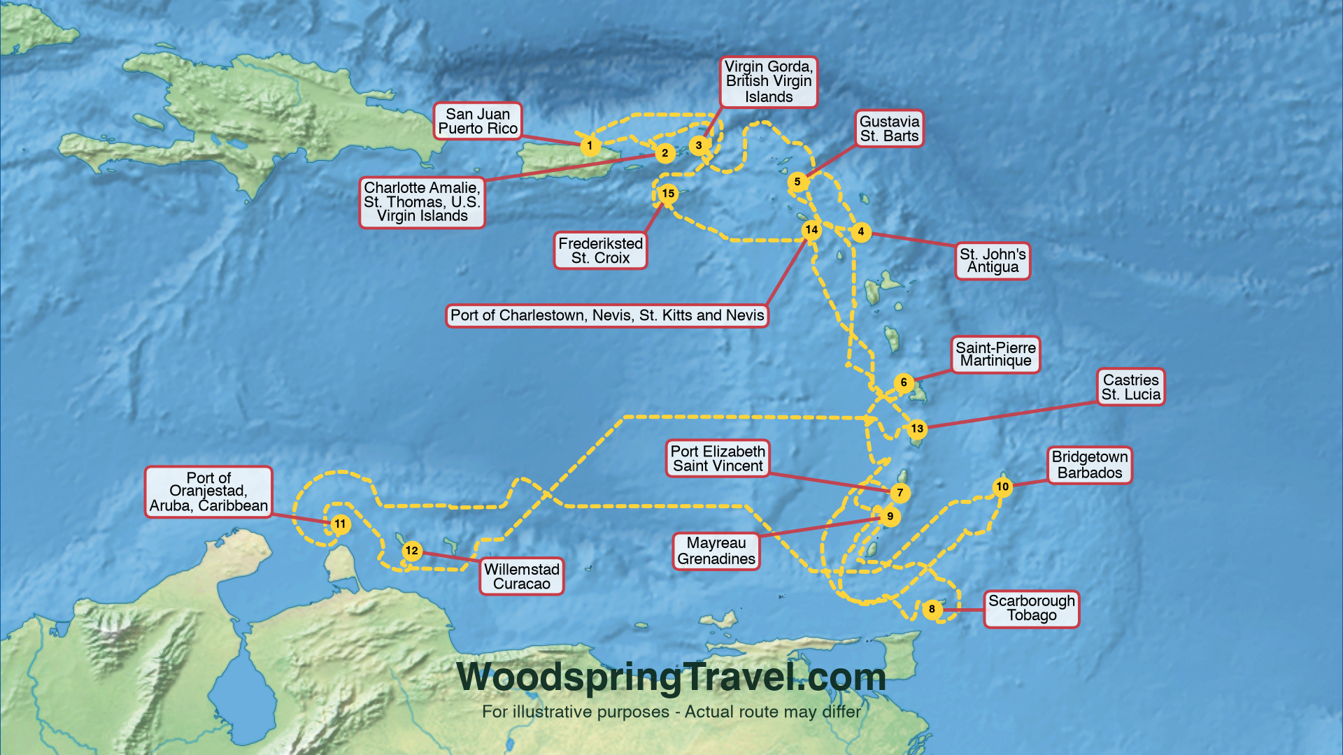 Route Illustration - Actual route may differ