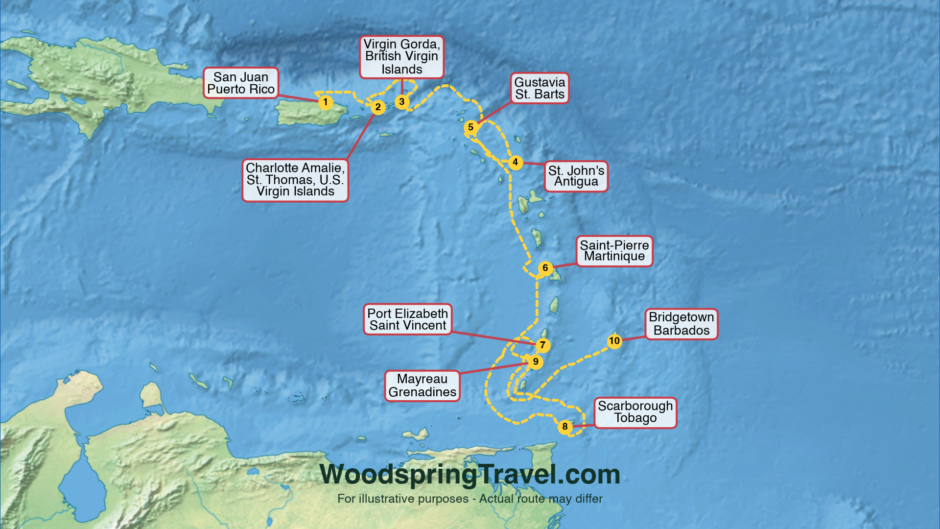 Route Illustration - Actual route may differ