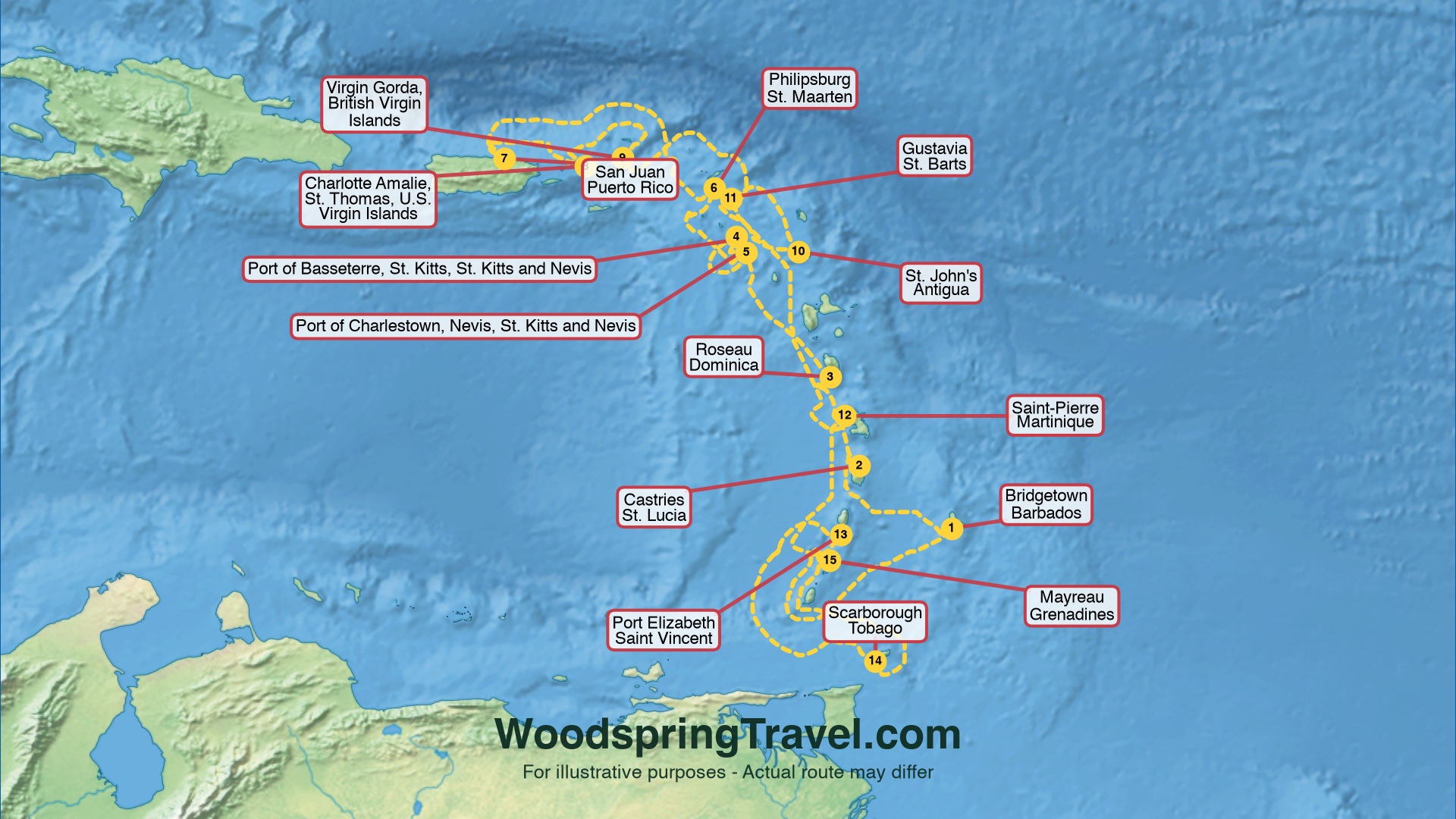 Route Illustration - Actual route may differ
