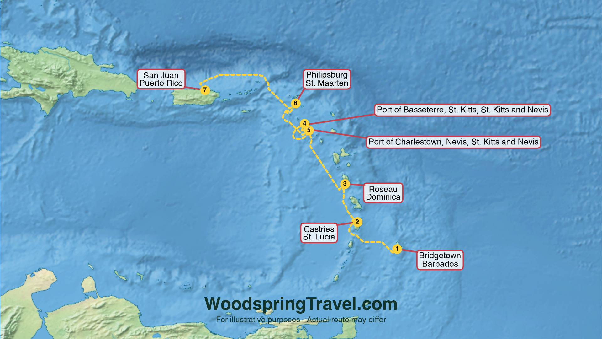 Route Illustration - Actual route may differ