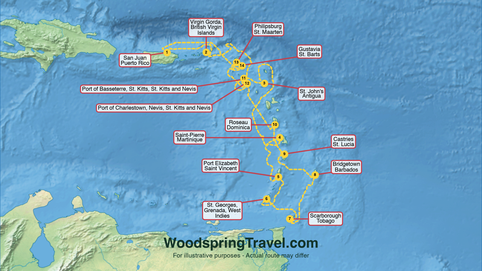 Route Illustration - Actual route may differ