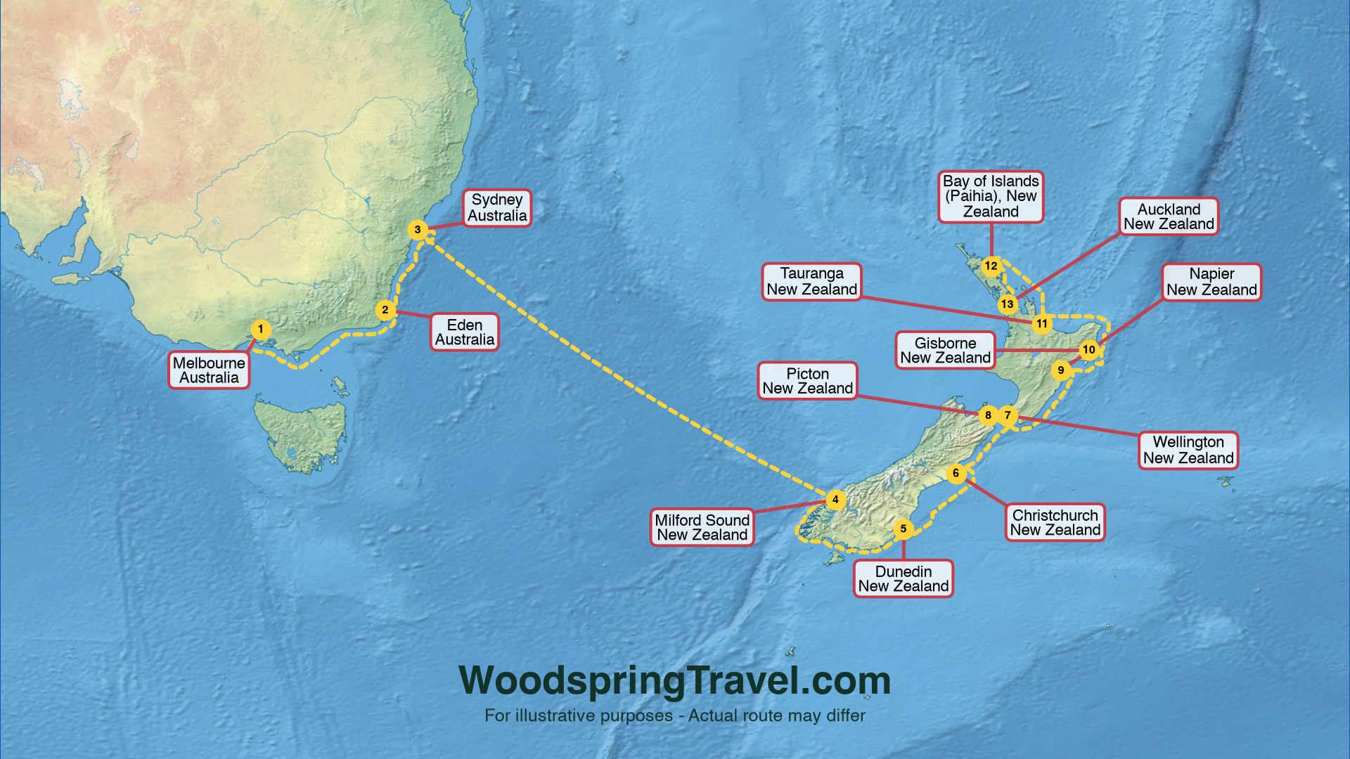Route Illustration - Actual route may differ