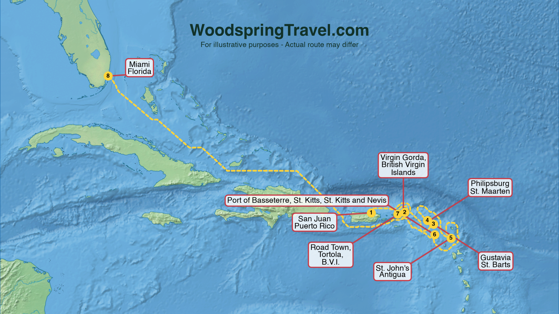 Route Illustration - Actual route may differ