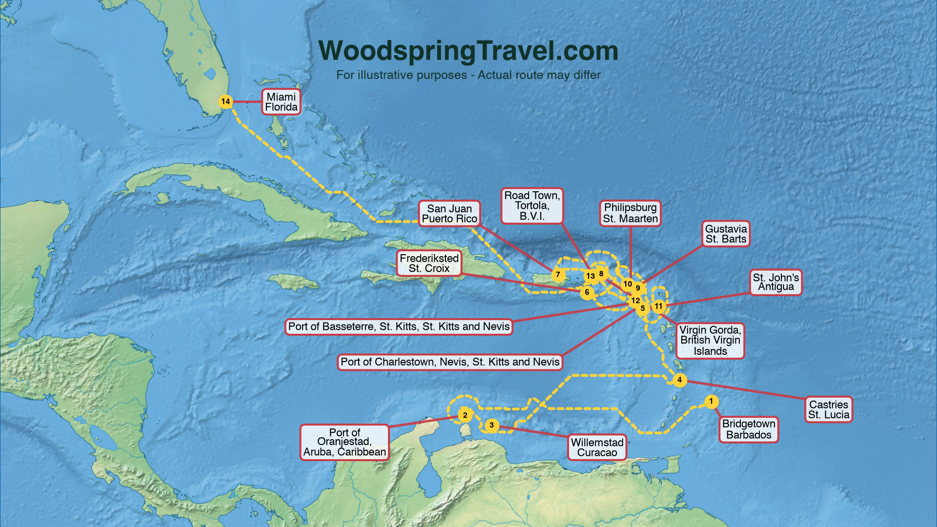 Route Illustration - Actual route may differ