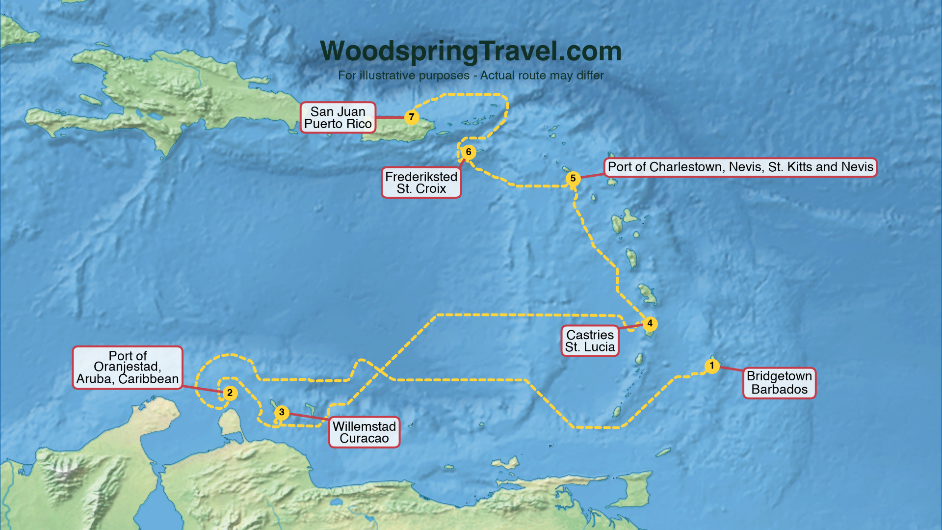 Route Illustration - Actual route may differ