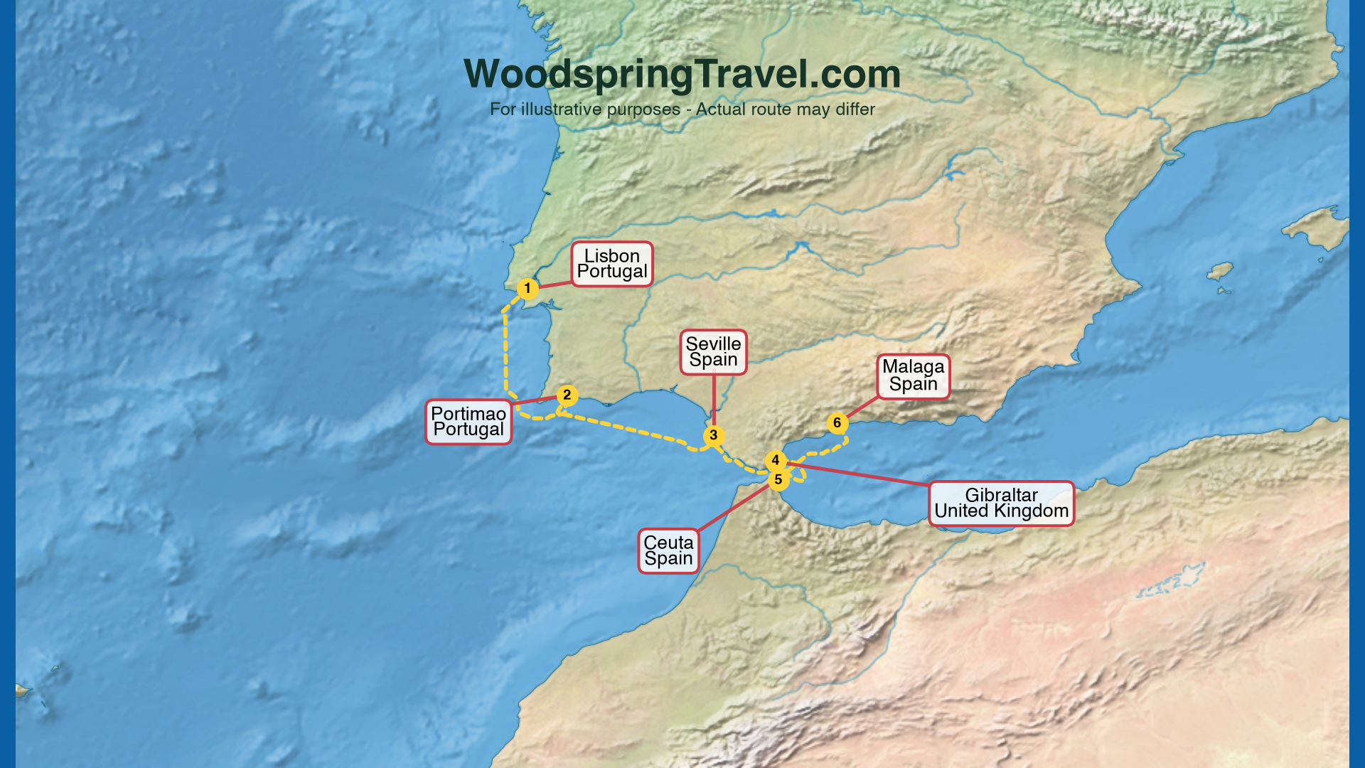Route Illustration - Actual route may differ