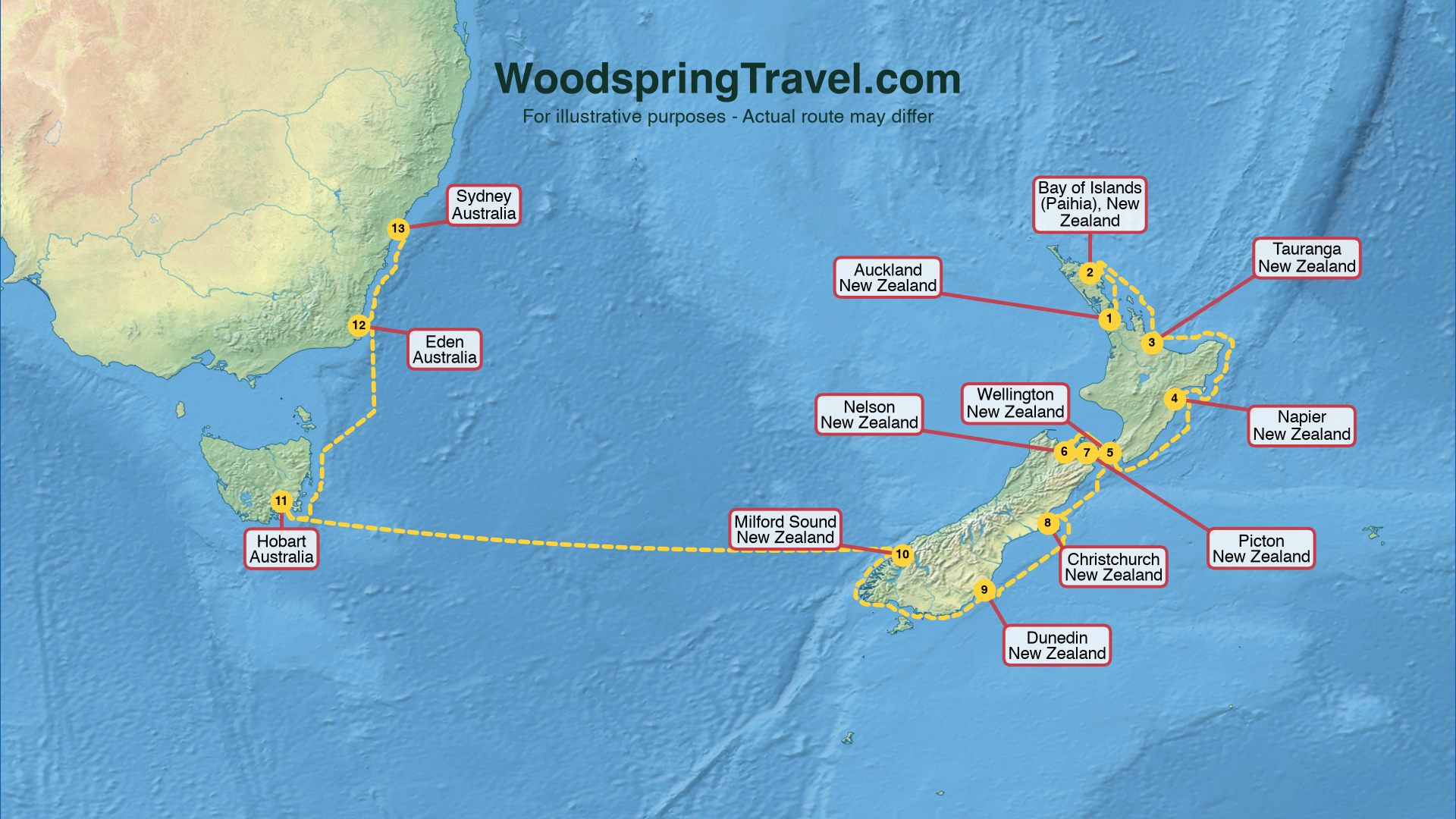 Route Illustration - Actual route may differ
