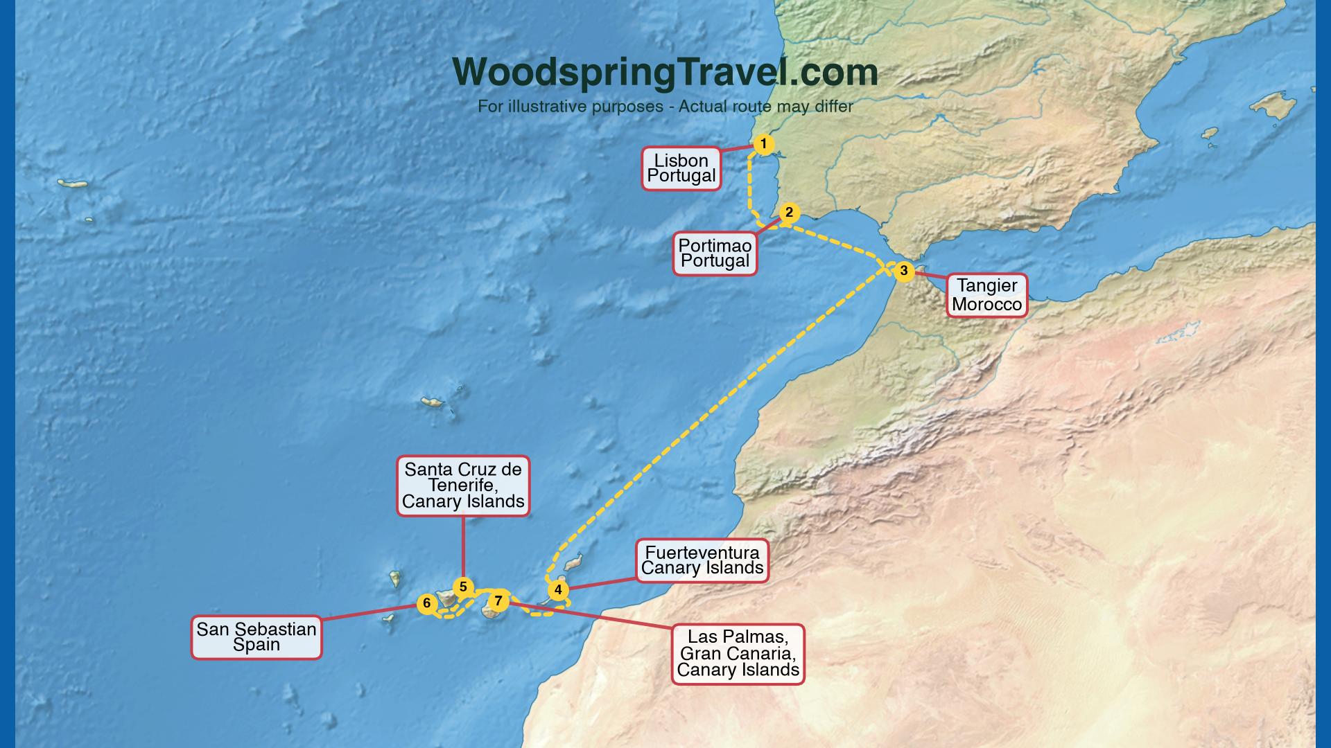 Route Illustration - Actual route may differ