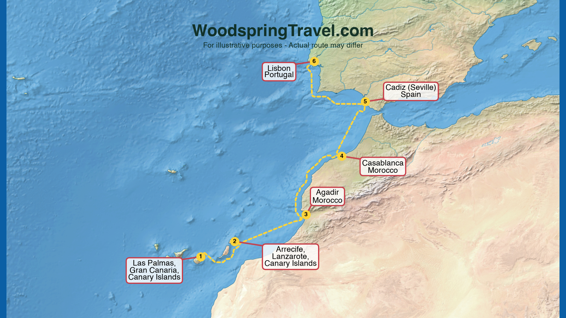 Route Illustration - Actual route may differ