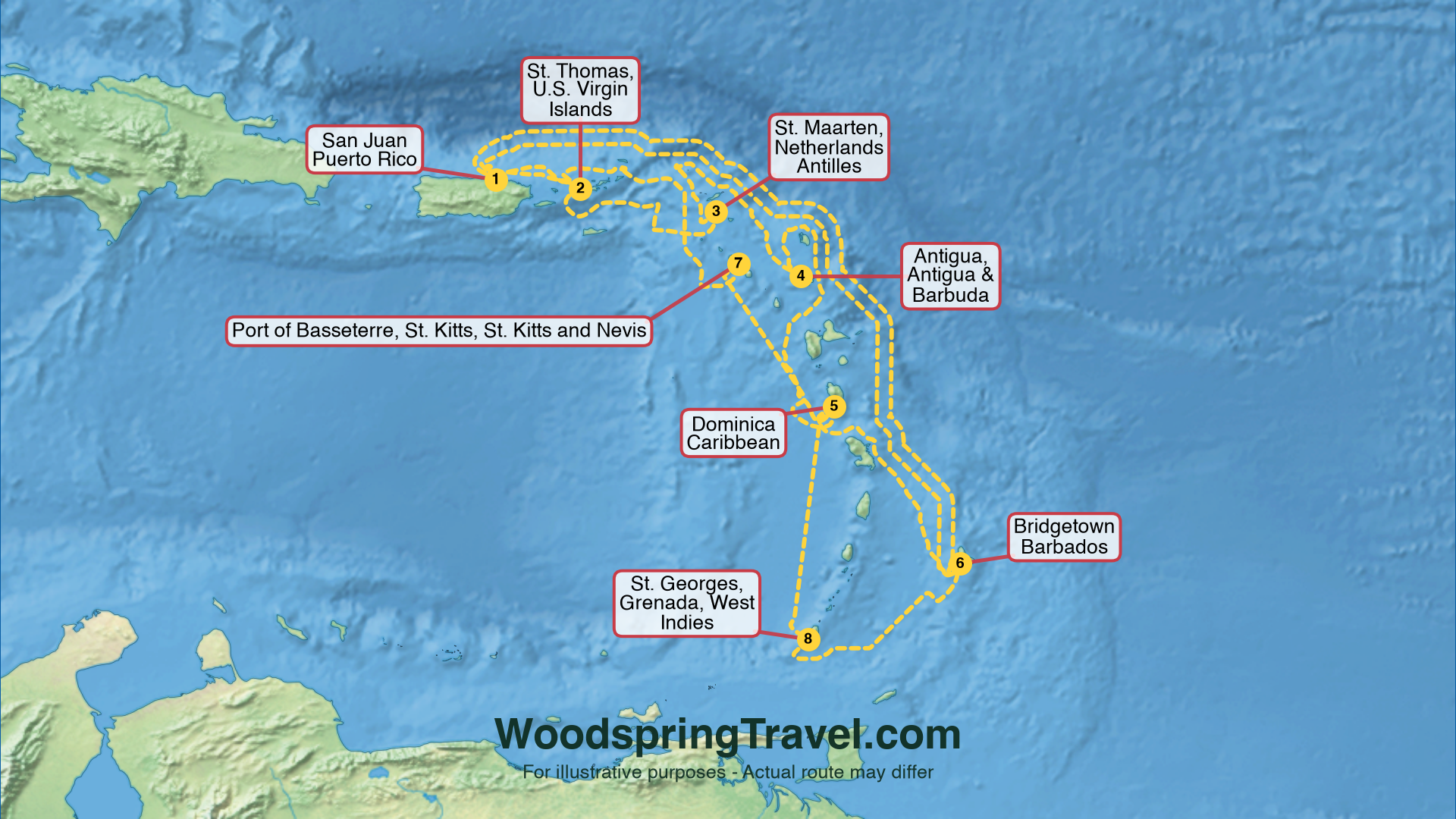 Route Illustration - Actual route may differ
