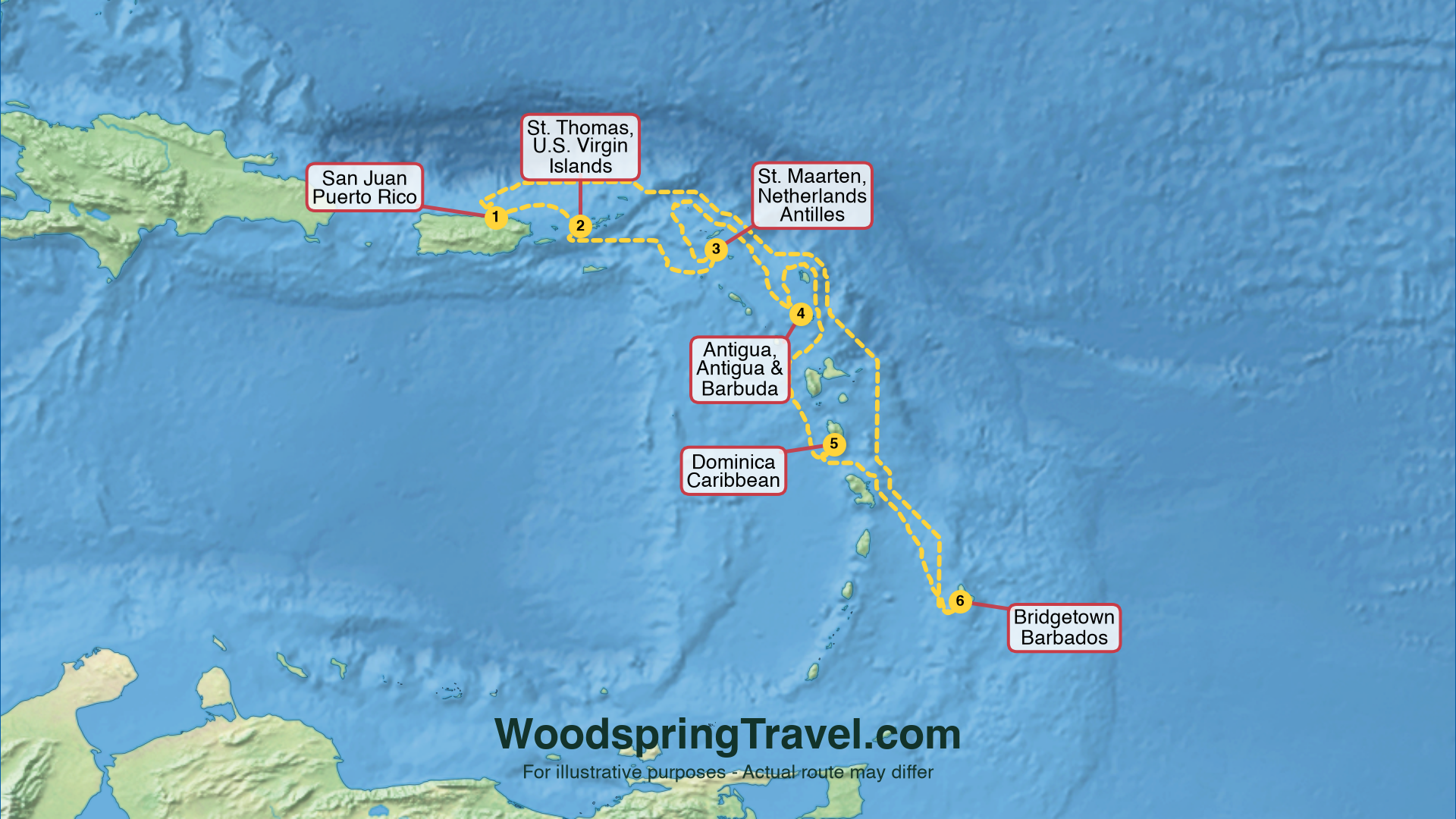 Route Illustration - Actual route may differ