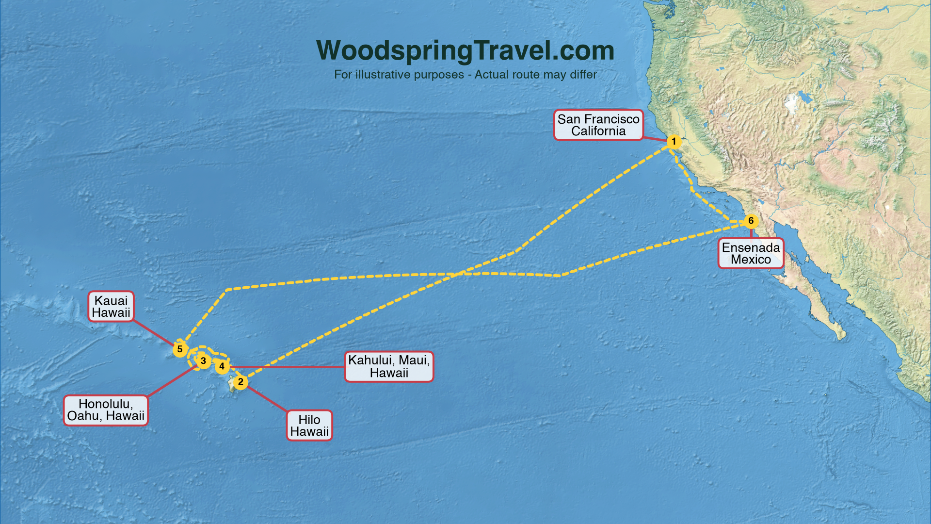 Route Illustration - Actual route may differ