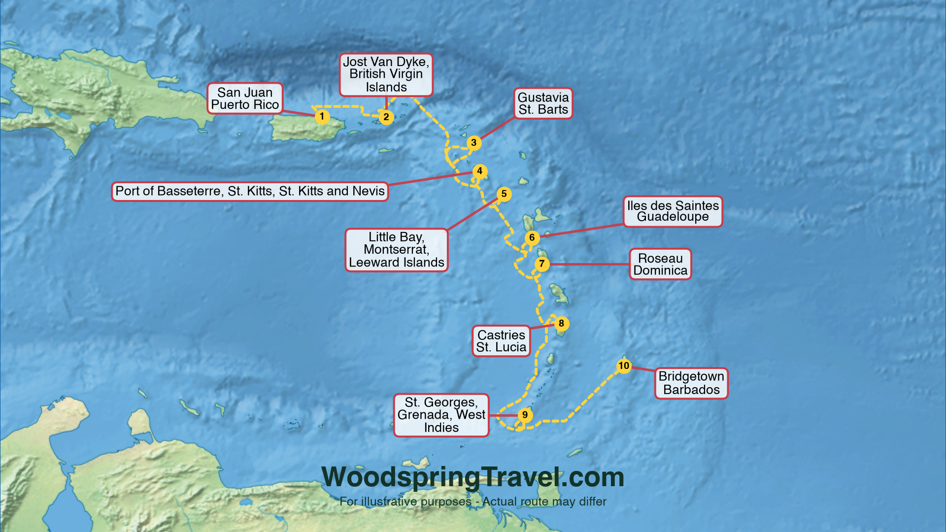 Route Illustration - Actual route may differ