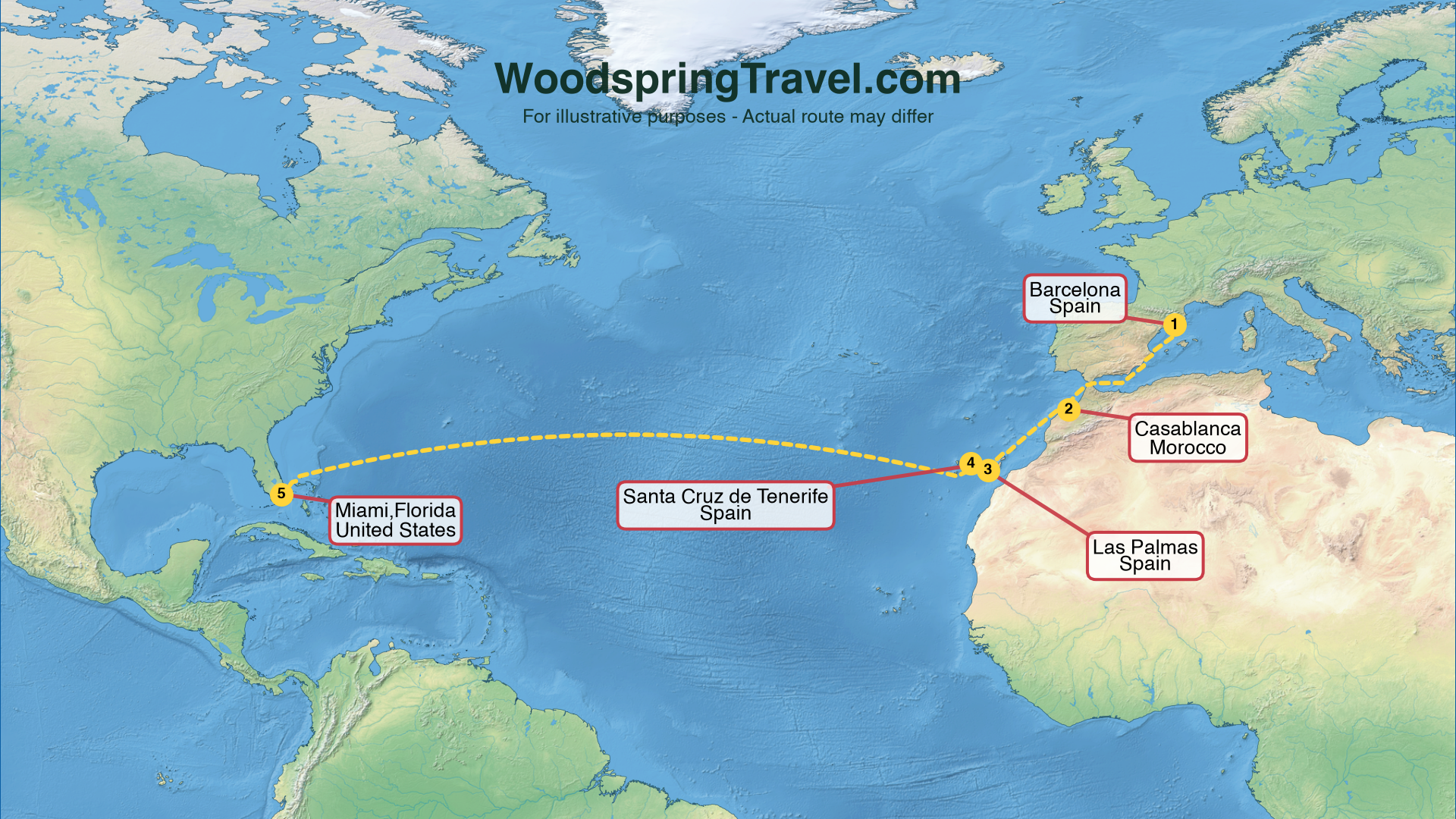 Route Illustration - Actual route may differ