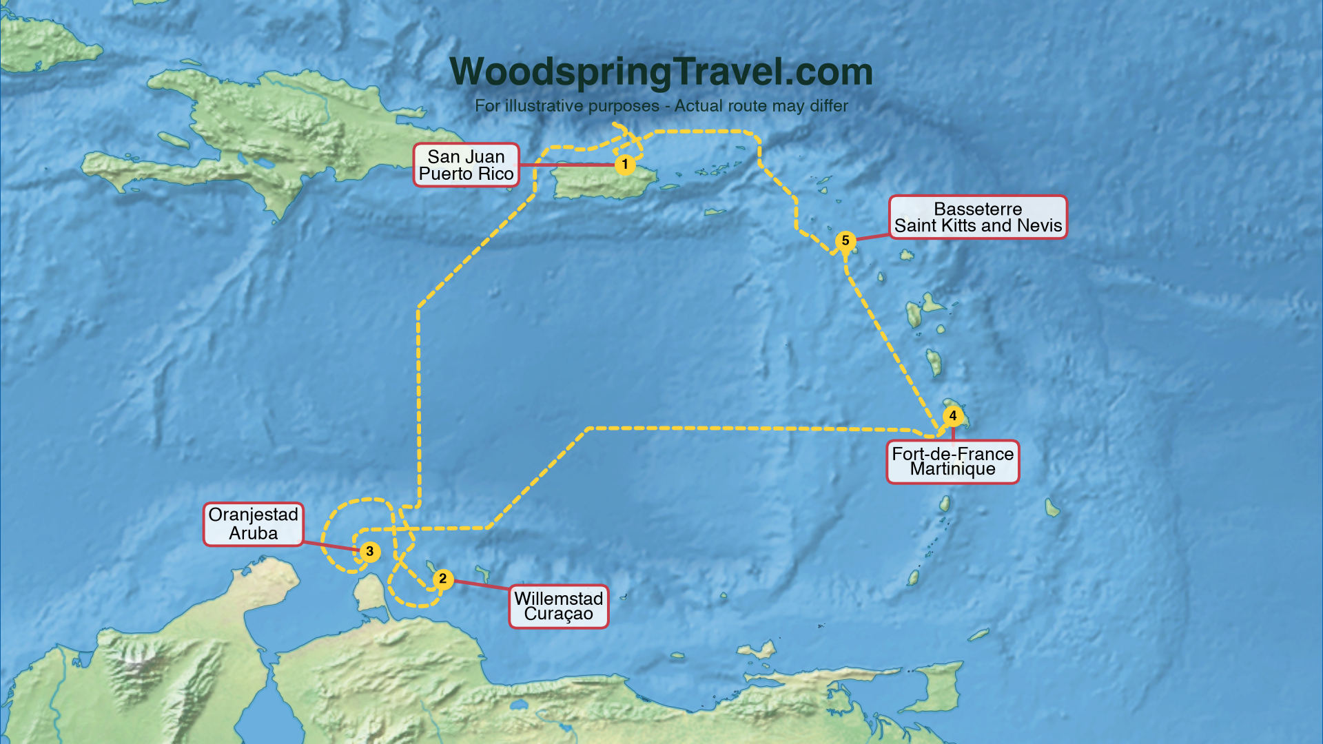 Route Illustration - Actual route may differ
