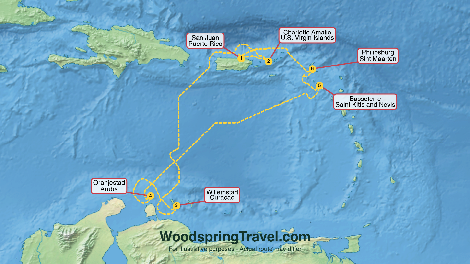 Route Illustration - Actual route may differ