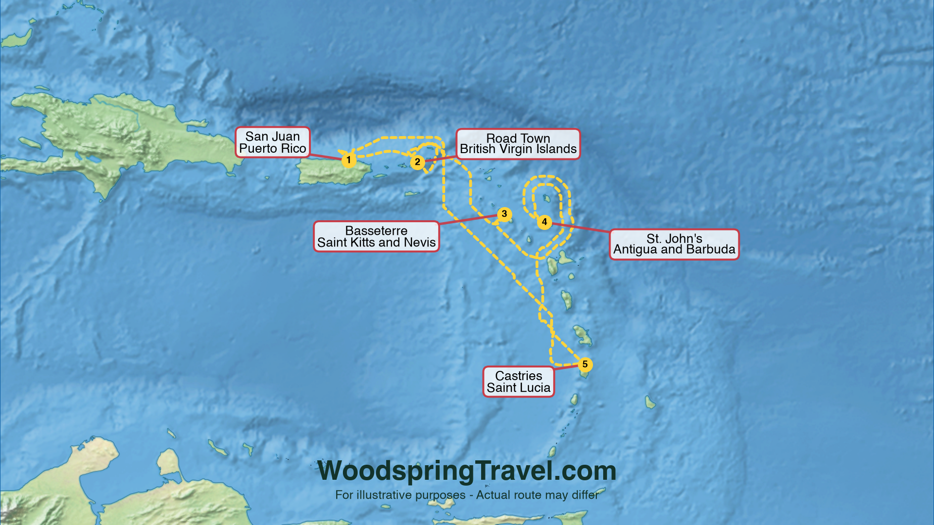 Route Illustration - Actual route may differ
