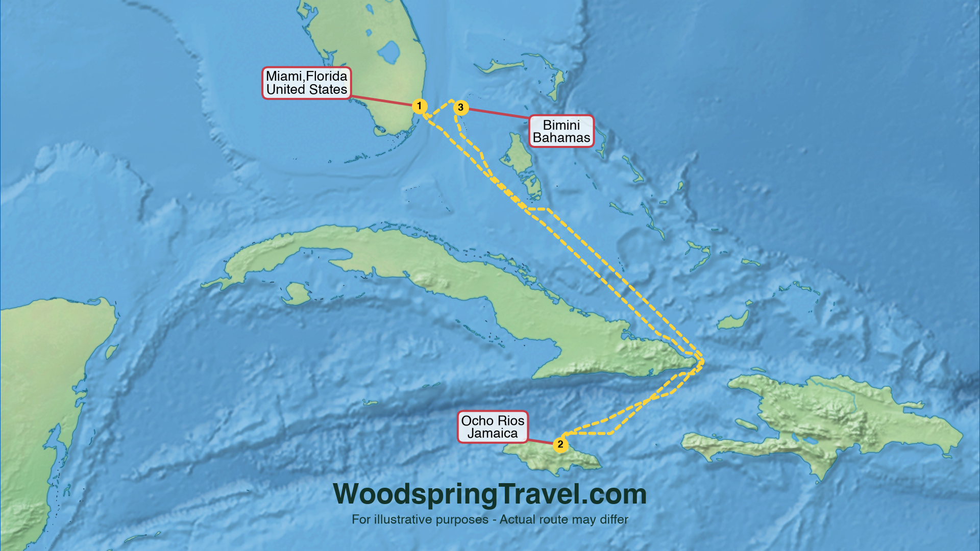 Route Illustration - Actual route may differ