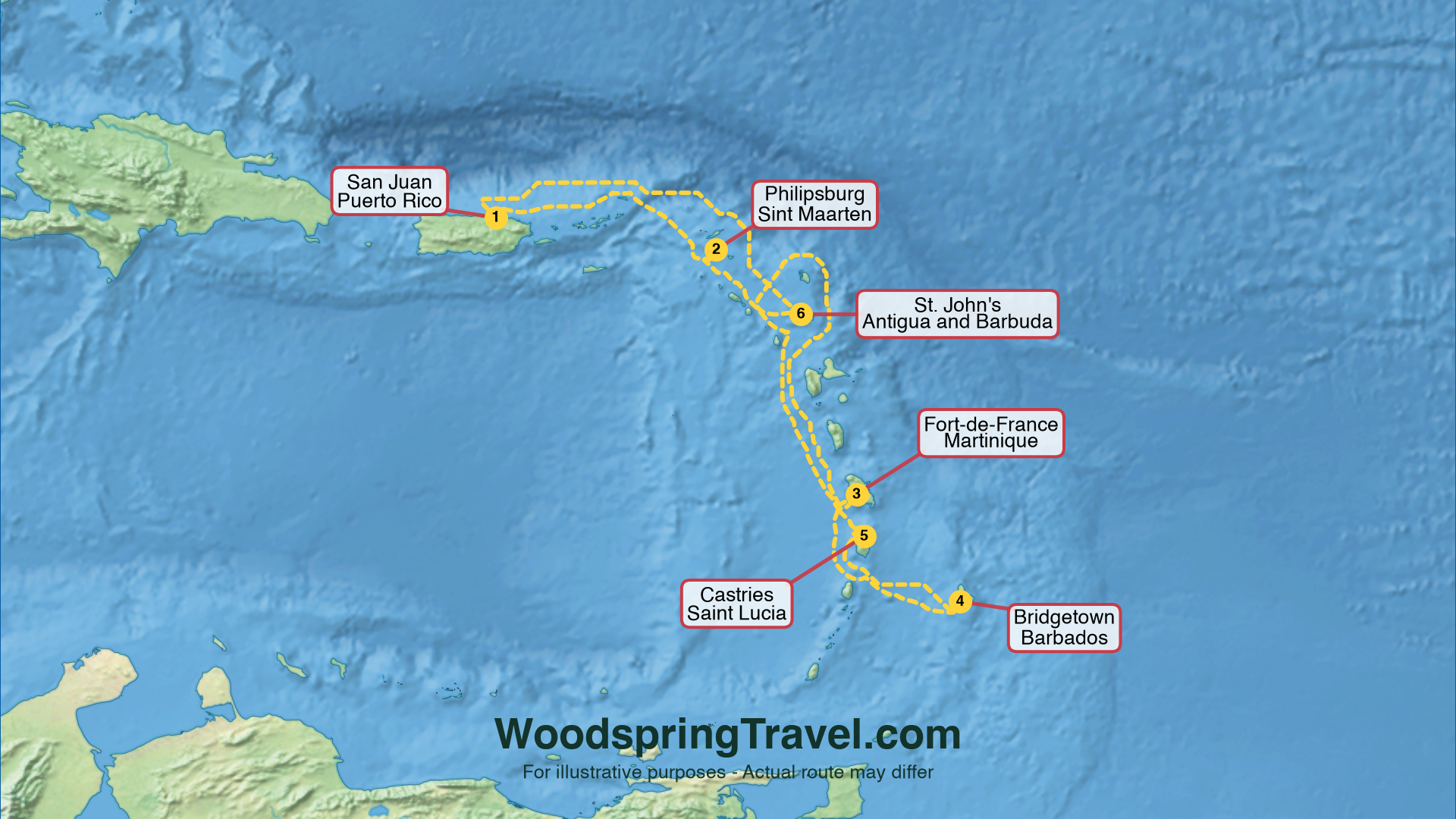Route Illustration - Actual route may differ