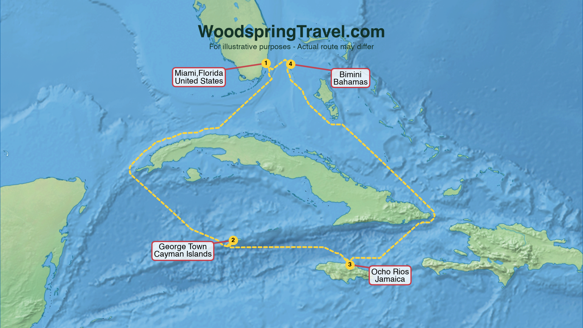 Route Illustration - Actual route may differ