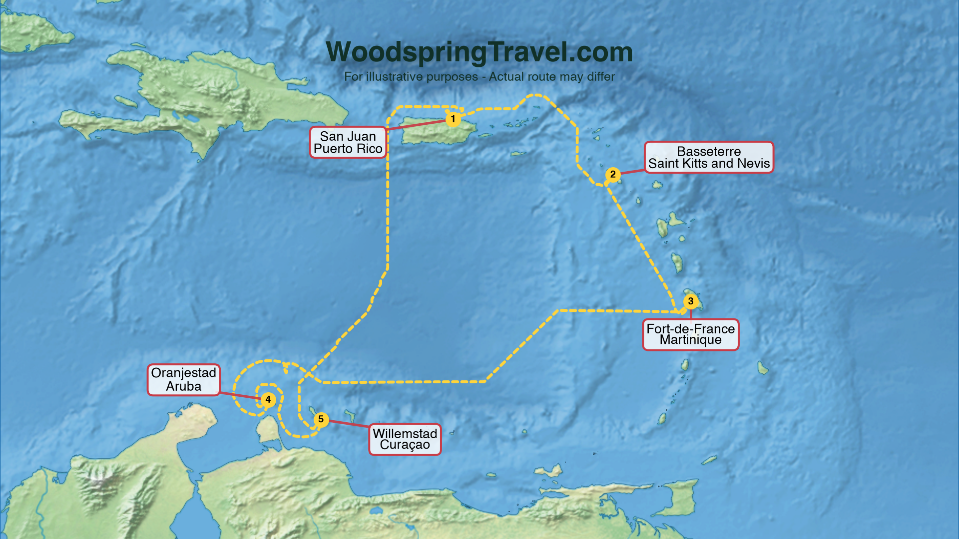 Route Illustration - Actual route may differ
