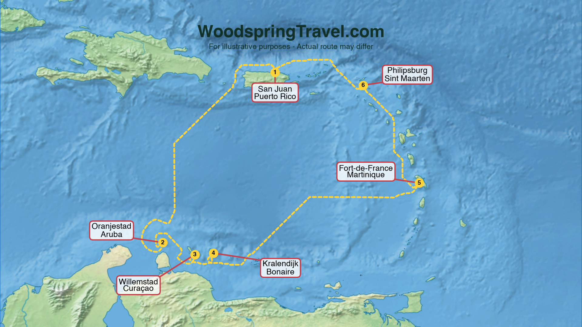 Route Illustration - Actual route may differ