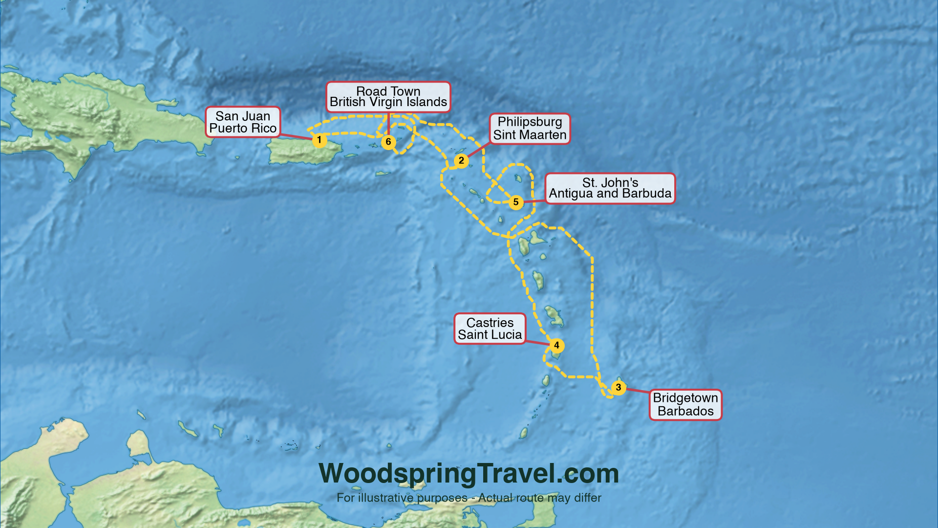 Route Illustration - Actual route may differ