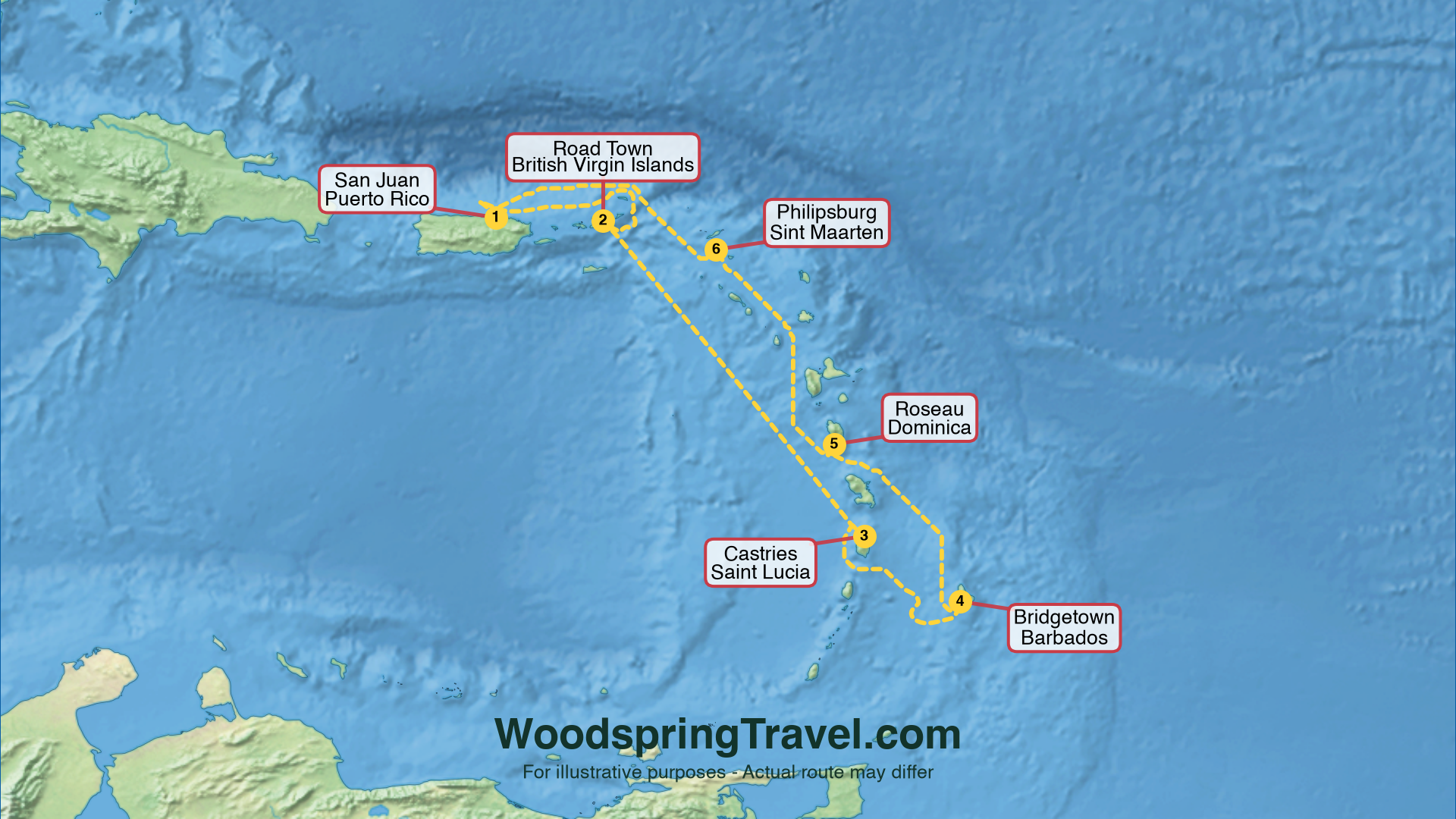 Route Illustration - Actual route may differ