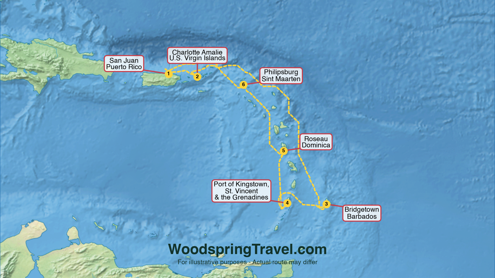 Route Illustration - Actual route may differ