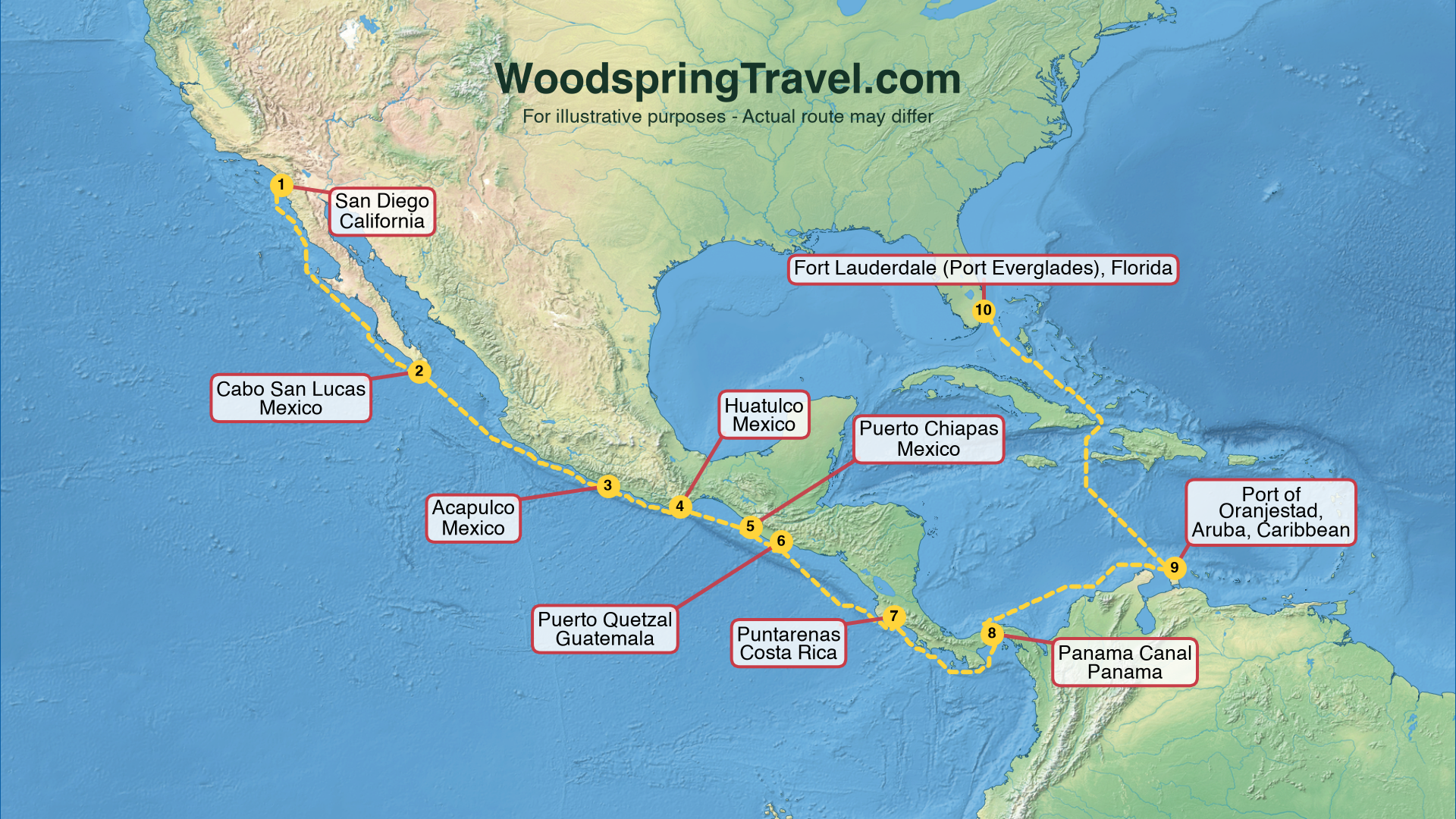 Route Illustration - Actual route may differ