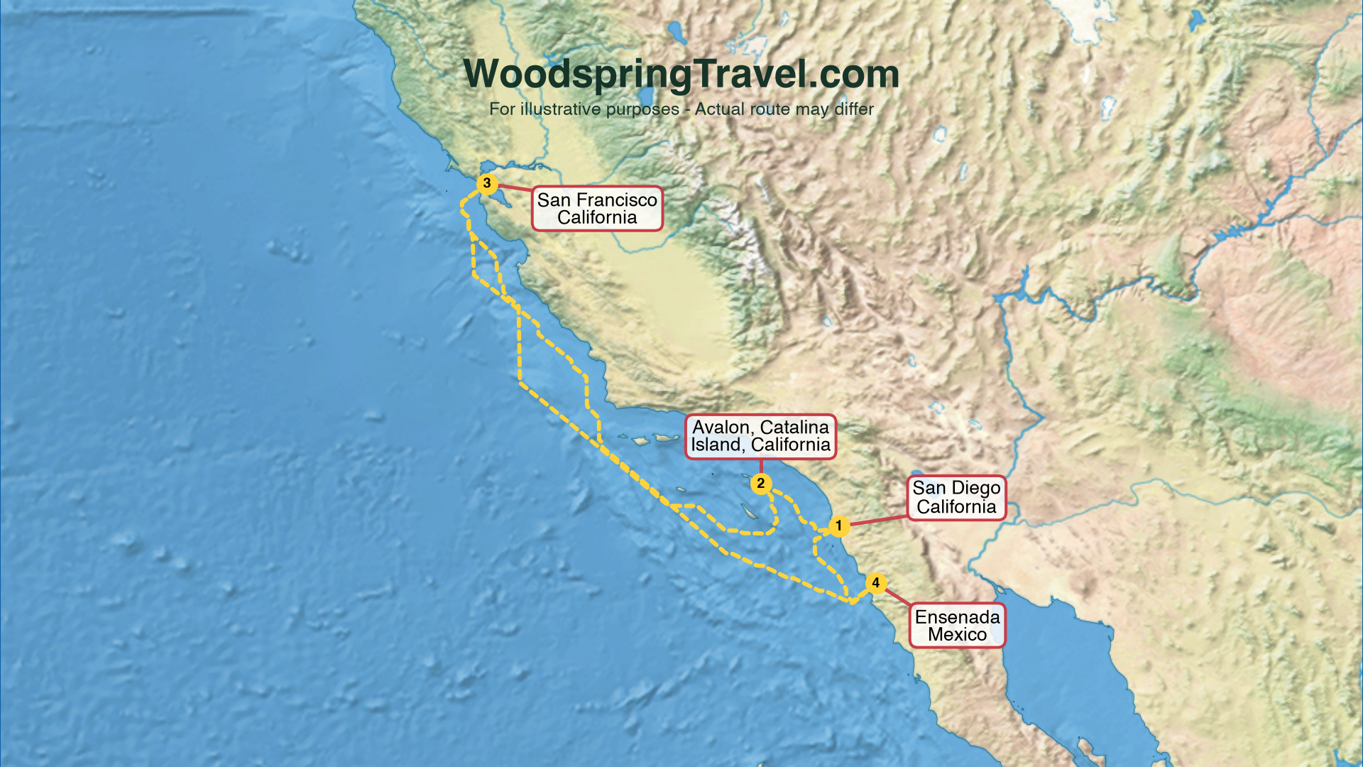 Route Illustration - Actual route may differ